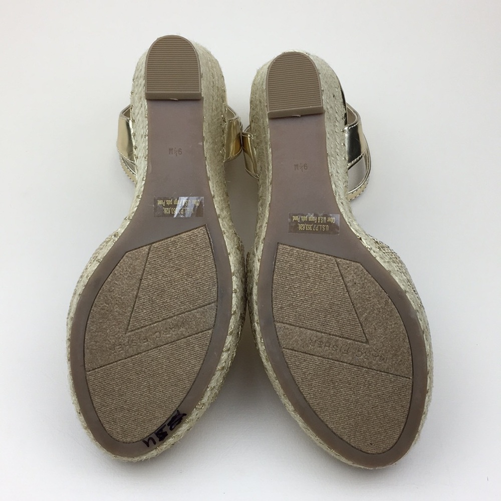 Marc Fisher Elia Jeweled Espadrille Wedges NWOB - Picture 6 of 10